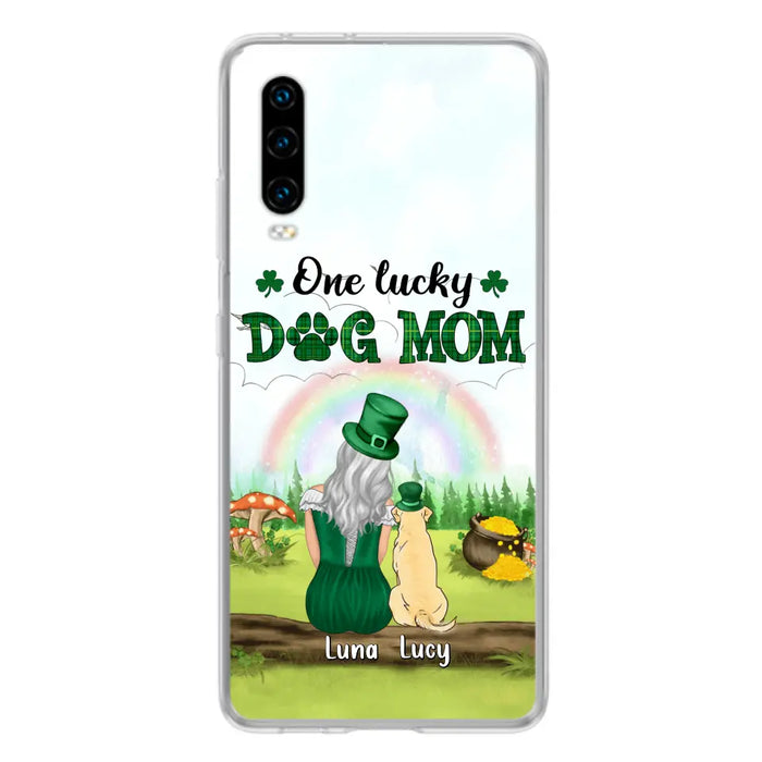 Personalized Dog Mom Phone Case - Up to 4 Dogs - St. Patrick's Day Gift Idea For Dog Lover - Case For Xiaomi/Huawei/Oppo