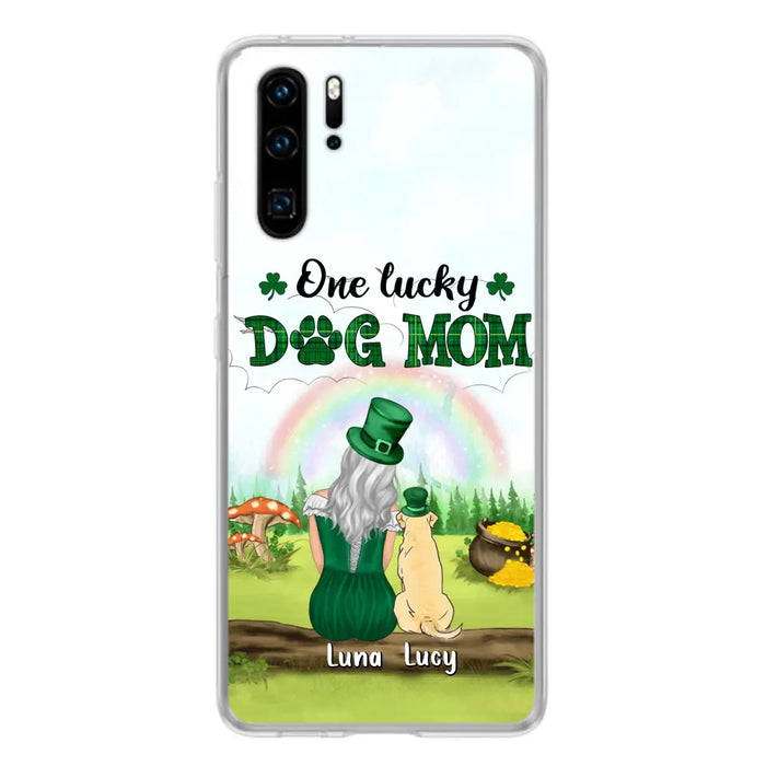 Personalized Dog Mom Phone Case - Up to 4 Dogs - St. Patrick's Day Gift Idea For Dog Lover - Case For Xiaomi/Huawei/Oppo