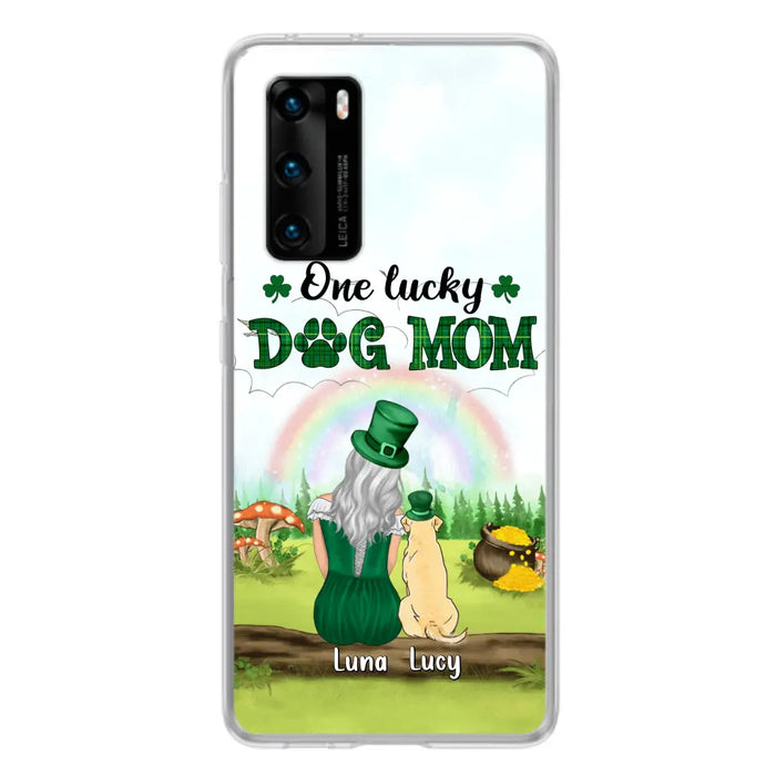 Personalized Dog Mom Phone Case - Up to 4 Dogs - St. Patrick's Day Gift Idea For Dog Lover - Case For Xiaomi/Huawei/Oppo