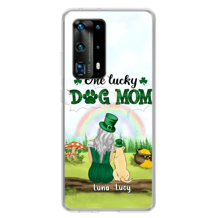 Personalized Dog Mom Phone Case - Up to 4 Dogs - St. Patrick's Day Gift Idea For Dog Lover - Case For Xiaomi/Huawei/Oppo