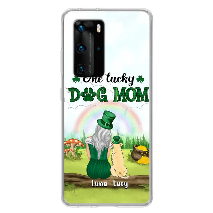 Personalized Dog Mom Phone Case - Up to 4 Dogs - St. Patrick's Day Gift Idea For Dog Lover - Case For Xiaomi/Huawei/Oppo