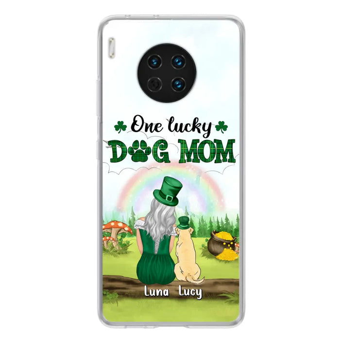 Personalized Dog Mom Phone Case - Up to 4 Dogs - St. Patrick's Day Gift Idea For Dog Lover - Case For Xiaomi/Huawei/Oppo
