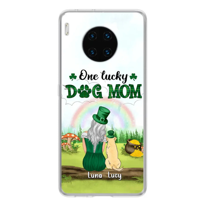 Personalized Dog Mom Phone Case - Up to 4 Dogs - St. Patrick's Day Gift Idea For Dog Lover - Case For Xiaomi/Huawei/Oppo