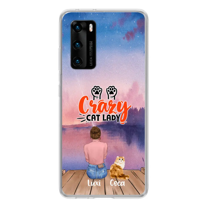 Personalized Cat Mom Phone Case - Up to 5 Cats - Gift Idea For Cat Lover - Best Cat Mom Ever - Case For Xiaomi, Oppo And Huawei