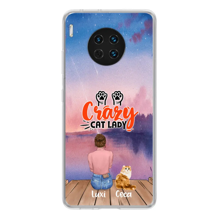 Personalized Cat Mom Phone Case - Up to 5 Cats - Gift Idea For Cat Lover - Best Cat Mom Ever - Case For Xiaomi, Oppo And Huawei