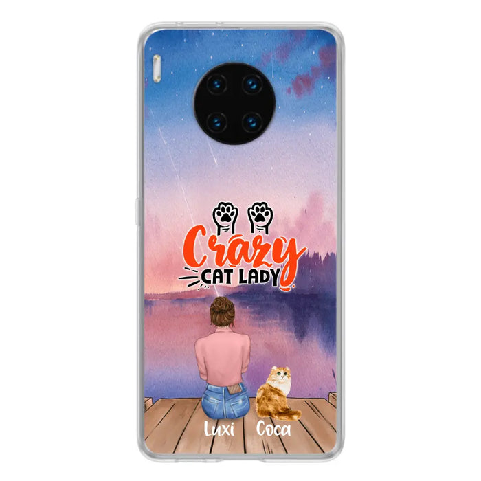 Personalized Cat Mom Phone Case - Up to 5 Cats - Gift Idea For Cat Lover - Best Cat Mom Ever - Case For Xiaomi, Oppo And Huawei