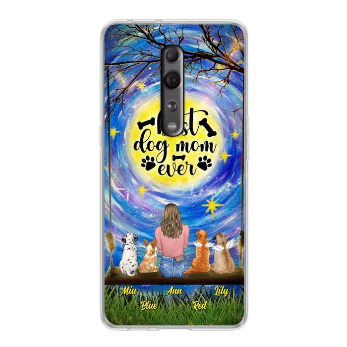 Personalized Dog Mom Phone Case - Up to 4 Dogs - Gift Idea For Dog Lovers - I Love You To the Moon And Back - Case For Xiaomi/Huawei/Oppo