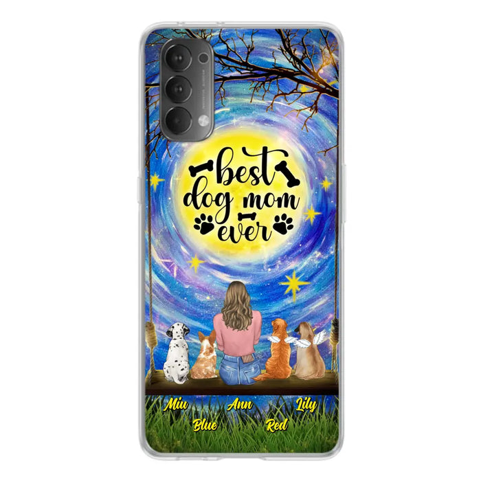Personalized Dog Mom Phone Case - Up to 4 Dogs - Gift Idea For Dog Lovers - I Love You To the Moon And Back - Case For Xiaomi/Huawei/Oppo