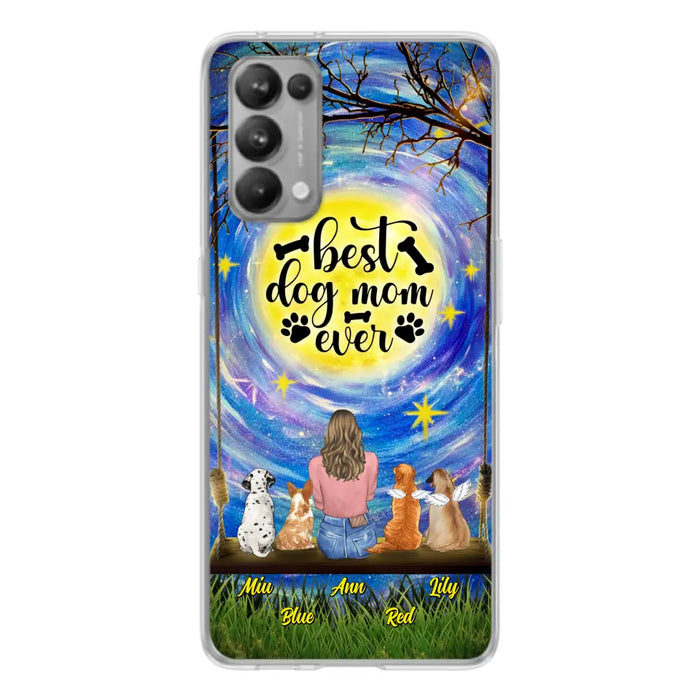 Personalized Dog Mom Phone Case - Up to 4 Dogs - Gift Idea For Dog Lovers - I Love You To the Moon And Back - Case For Xiaomi/Huawei/Oppo