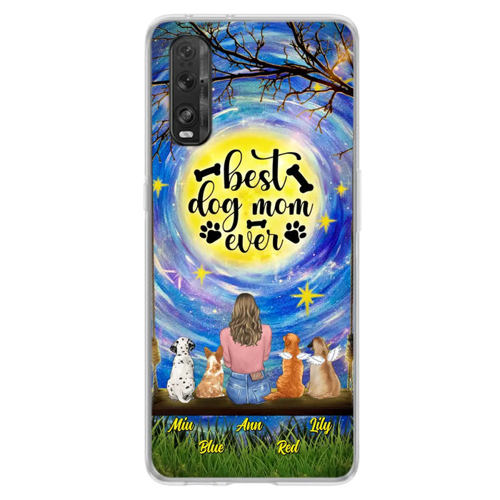 Personalized Dog Mom Phone Case - Up to 4 Dogs - Gift Idea For Dog Lovers - I Love You To the Moon And Back - Case For Xiaomi/Huawei/Oppo