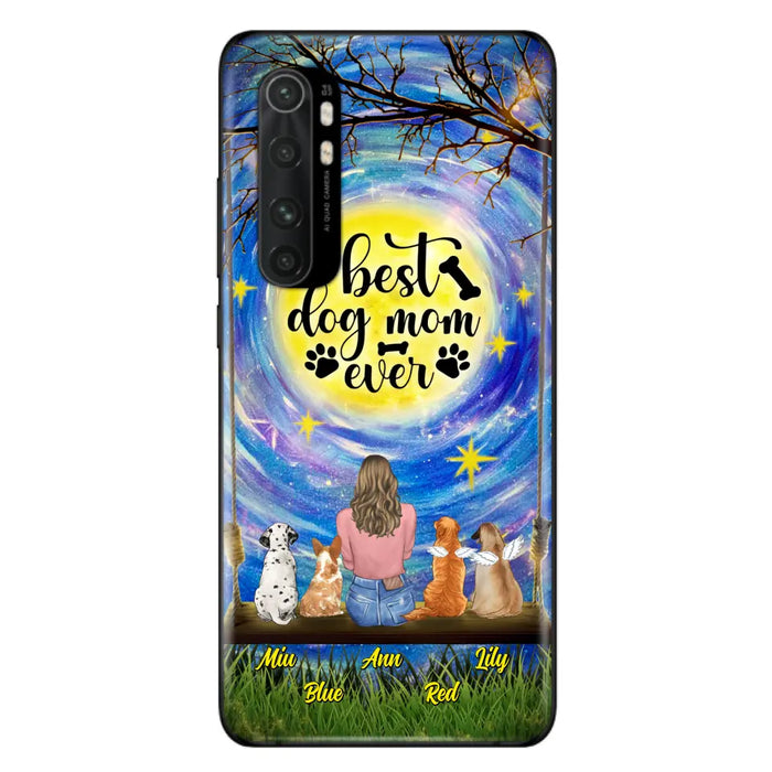 Personalized Dog Mom Phone Case - Up to 4 Dogs - Gift Idea For Dog Lovers - I Love You To the Moon And Back - Case For Xiaomi/Huawei/Oppo