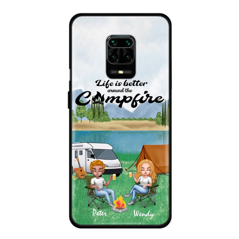 Personalized Camping Couple With Dog Phone Case - Couple With Upto 3 Dogs - Gift Idea For Dog/ Camping Lover - Let's Be Adventurers - Case For Xiaomi, Oppo And Huawei