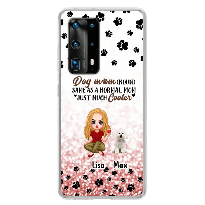Personalized Dog Mom Phone Case - Up to 6 Dogs - Best Gift For Dog Lover - Crazy Dog Mom - Case For Xiaomi/Huawei/Oppo