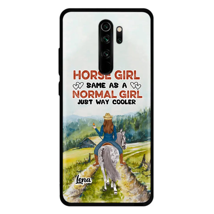 Personalized Horse Girl Phone Case - Up to 3 People - Gift Idea For Horse Lover - Horse Girl Same As A Normal Girl Just Way Cooler - Case For Xiaomi/Huawei/Oppo