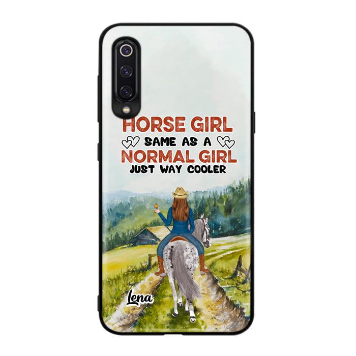 Personalized Horse Girl Phone Case - Up to 3 People - Gift Idea For Horse Lover - Horse Girl Same As A Normal Girl Just Way Cooler - Case For Xiaomi/Huawei/Oppo