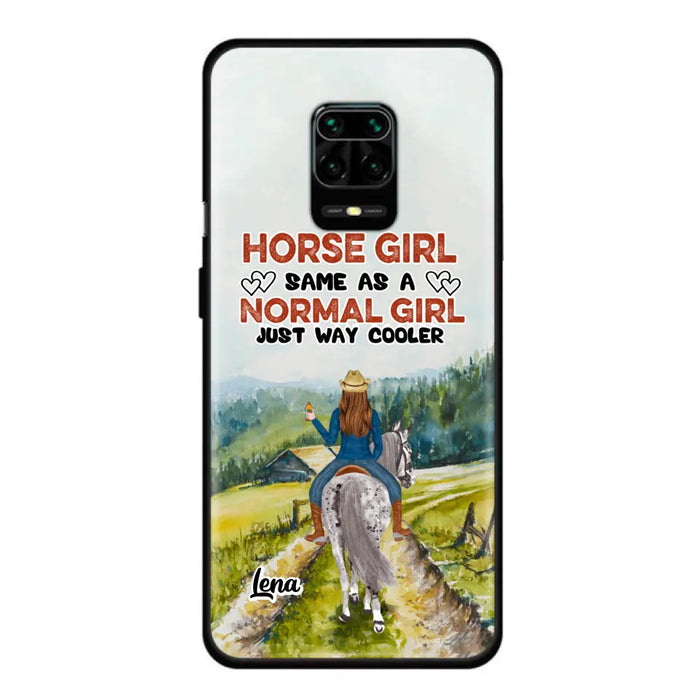 Personalized Horse Girl Phone Case - Up to 3 People - Gift Idea For Horse Lover - Horse Girl Same As A Normal Girl Just Way Cooler - Case For Xiaomi/Huawei/Oppo