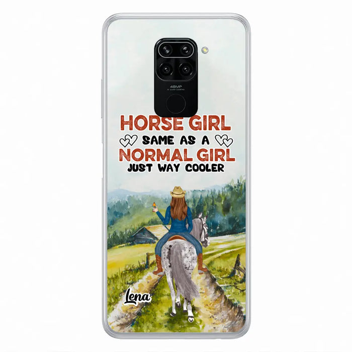 Personalized Horse Girl Phone Case - Up to 3 People - Gift Idea For Horse Lover - Horse Girl Same As A Normal Girl Just Way Cooler - Case For Xiaomi/Huawei/Oppo