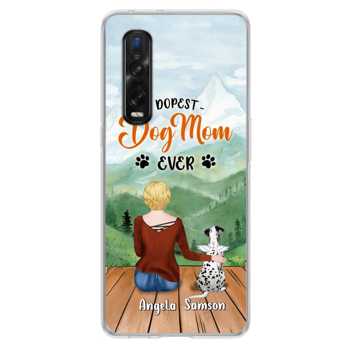 Personalized Dog Mom Phone Case - Up to 5 Dogs - Gift Idea For Dog Lovers - Dopest Dog Mom Ever - Case For Huawei/Xiaomi/Oppo