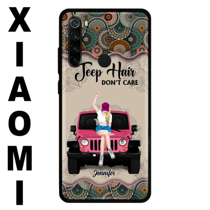 Personalized Off-road Girl Phone Case - Up to 4 Dogs - Gift Idea For Dog/Off-road Lovers - Case for Xiaomi, Huawei & Oppo