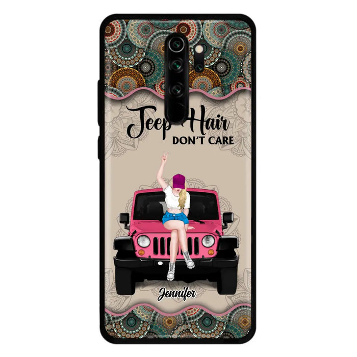 Personalized Off-road Girl Phone Case - Up to 4 Dogs - Gift Idea For Dog/Off-road Lovers - Case for Xiaomi, Huawei & Oppo