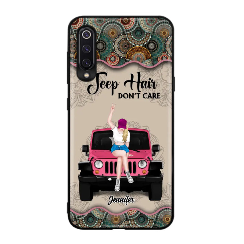 Personalized Off-road Girl Phone Case - Up to 4 Dogs - Gift Idea For Dog/Off-road Lovers - Case for Xiaomi, Huawei & Oppo