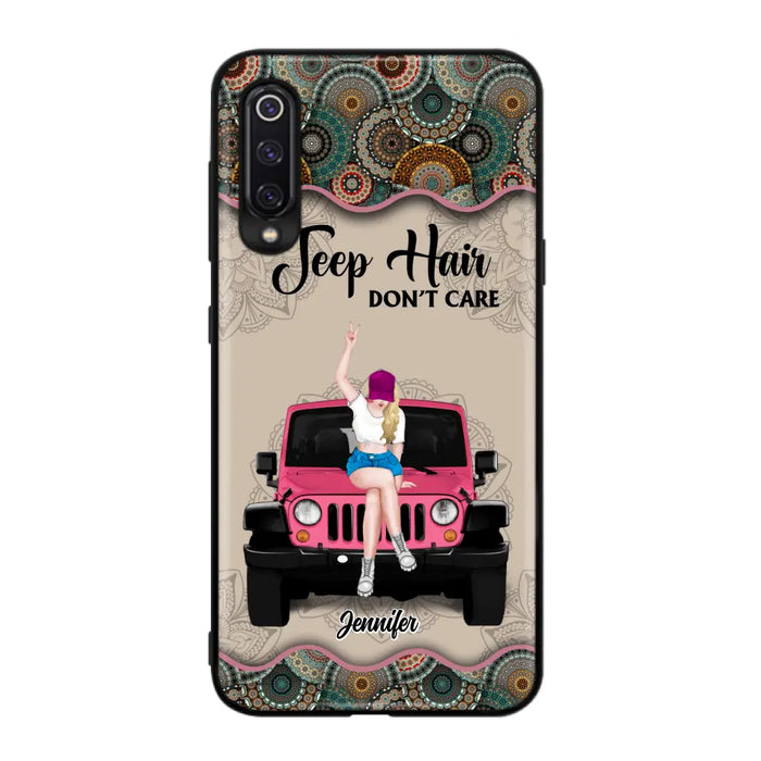 Personalized Off-road Girl Phone Case - Up to 4 Dogs - Gift Idea For Dog/Off-road Lovers - Case for Xiaomi, Huawei & Oppo