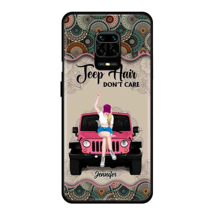 Personalized Off-road Girl Phone Case - Up to 4 Dogs - Gift Idea For Dog/Off-road Lovers - Case for Xiaomi, Huawei & Oppo