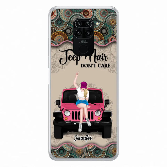 Personalized Off-road Girl Phone Case - Up to 4 Dogs - Gift Idea For Dog/Off-road Lovers - Case for Xiaomi, Huawei & Oppo
