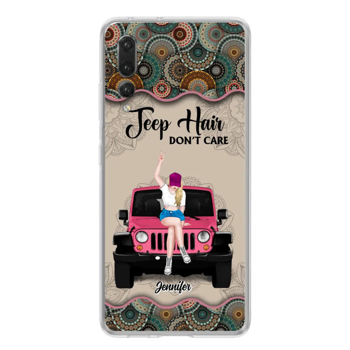 Personalized Off-road Girl Phone Case - Up to 4 Dogs - Gift Idea For Dog/Off-road Lovers - Case for Xiaomi, Huawei & Oppo