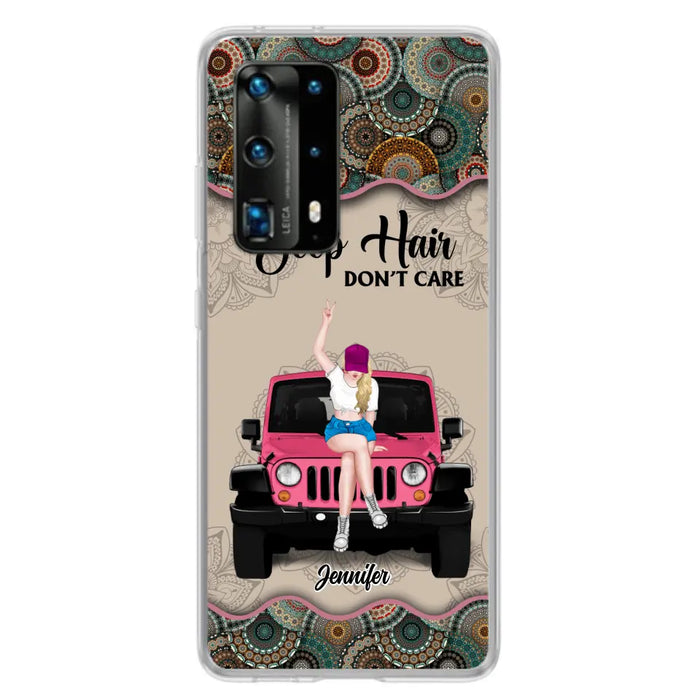 Personalized Off-road Girl Phone Case - Up to 4 Dogs - Gift Idea For Dog/Off-road Lovers - Case for Xiaomi, Huawei & Oppo