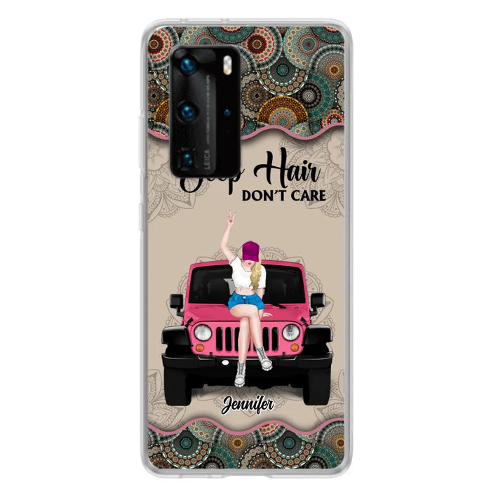 Personalized Off-road Girl Phone Case - Up to 4 Dogs - Gift Idea For Dog/Off-road Lovers - Case for Xiaomi, Huawei & Oppo
