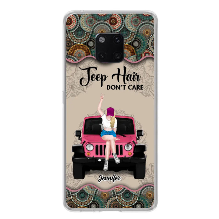 Personalized Off-road Girl Phone Case - Up to 4 Dogs - Gift Idea For Dog/Off-road Lovers - Case for Xiaomi, Huawei & Oppo