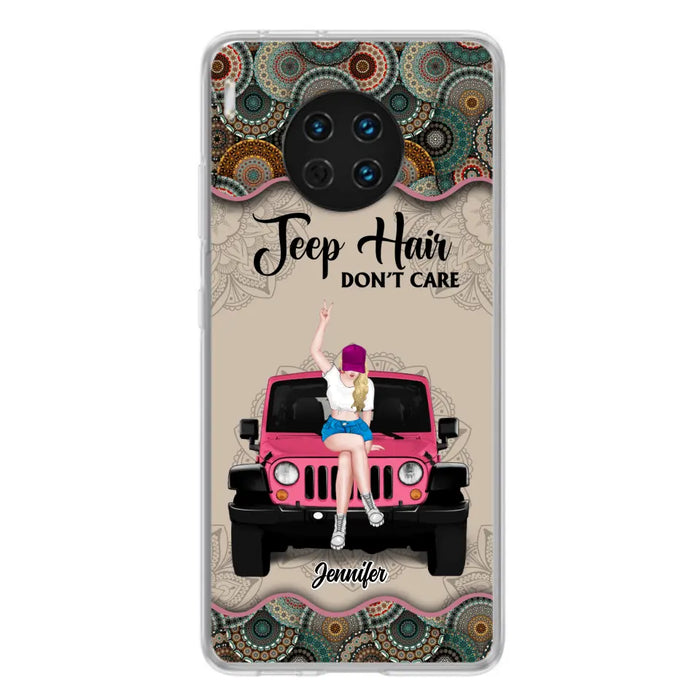 Personalized Off-road Girl Phone Case - Up to 4 Dogs - Gift Idea For Dog/Off-road Lovers - Case for Xiaomi, Huawei & Oppo