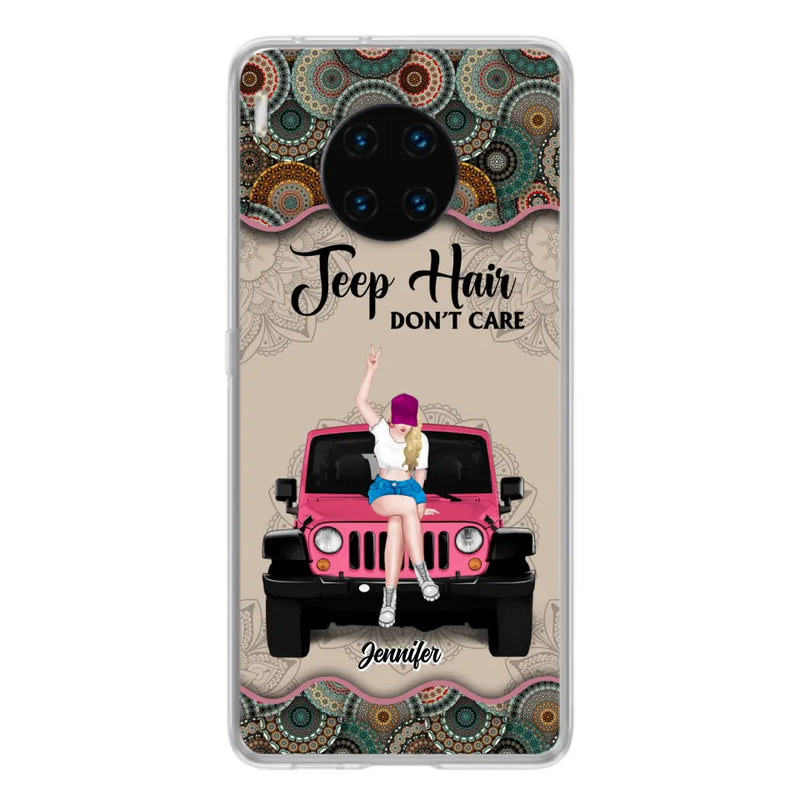 Personalized Off-road Girl Phone Case - Up to 4 Dogs - Gift Idea For Dog/Off-road Lovers - Case for Xiaomi, Huawei & Oppo