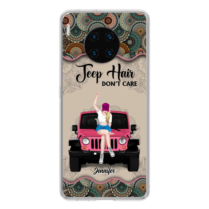Personalized Off-road Girl Phone Case - Up to 4 Dogs - Gift Idea For Dog/Off-road Lovers - Case for Xiaomi, Huawei & Oppo