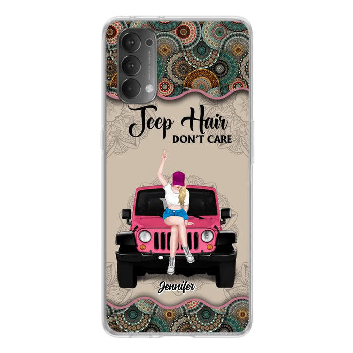Personalized Off-road Girl Phone Case - Up to 4 Dogs - Gift Idea For Dog/Off-road Lovers - Case for Xiaomi, Huawei & Oppo
