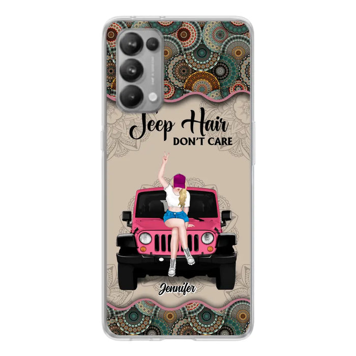 Personalized Off-road Girl Phone Case - Up to 4 Dogs - Gift Idea For Dog/Off-road Lovers - Case for Xiaomi, Huawei & Oppo