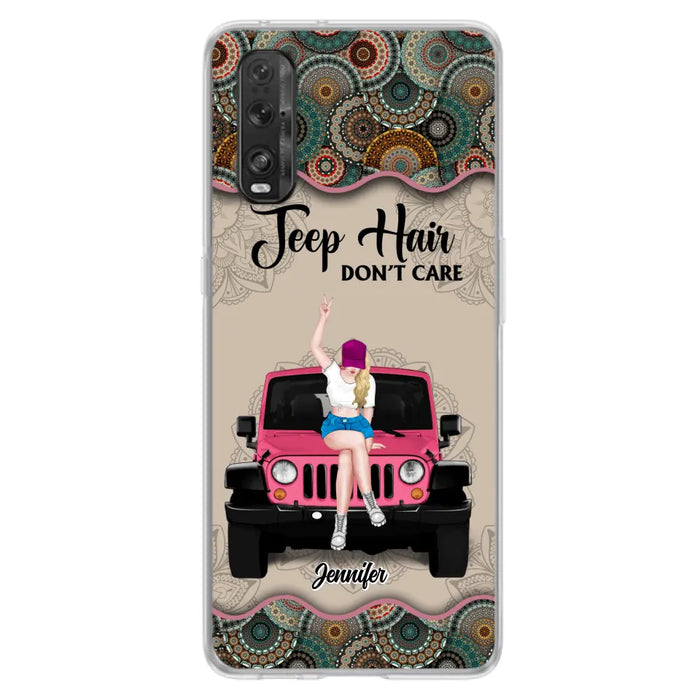Personalized Off-road Girl Phone Case - Up to 4 Dogs - Gift Idea For Dog/Off-road Lovers - Case for Xiaomi, Huawei & Oppo