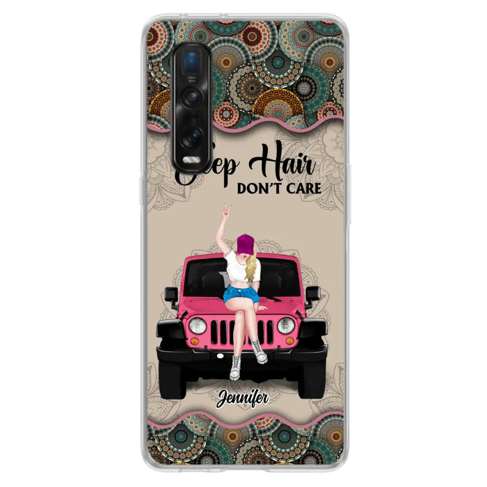 Personalized Off-road Girl Phone Case - Up to 4 Dogs - Gift Idea For Dog/Off-road Lovers - Case for Xiaomi, Huawei & Oppo