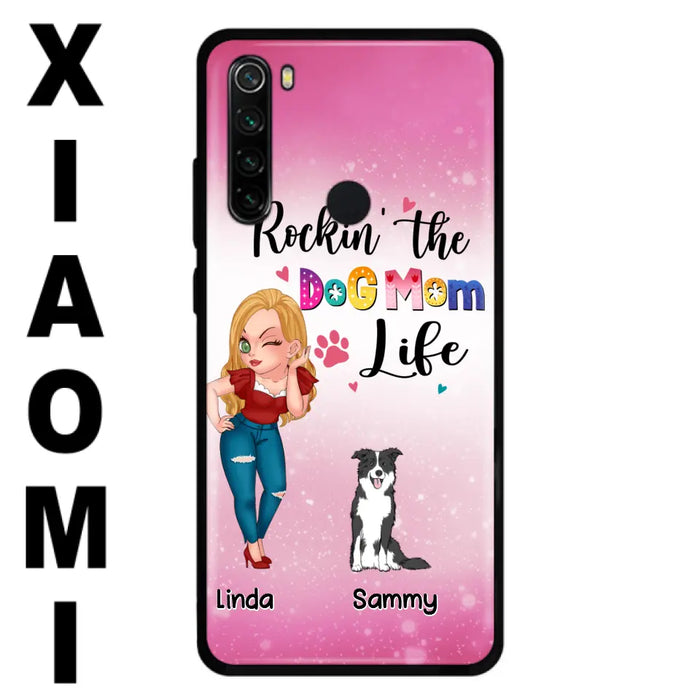 Personalized Dog Mom Phone Case - Up to 6 Dogs - Gift Idea For Dog Lover - Rockin' The The Dog Mom Life - Case for Xiaomi, Huawei & Oppo