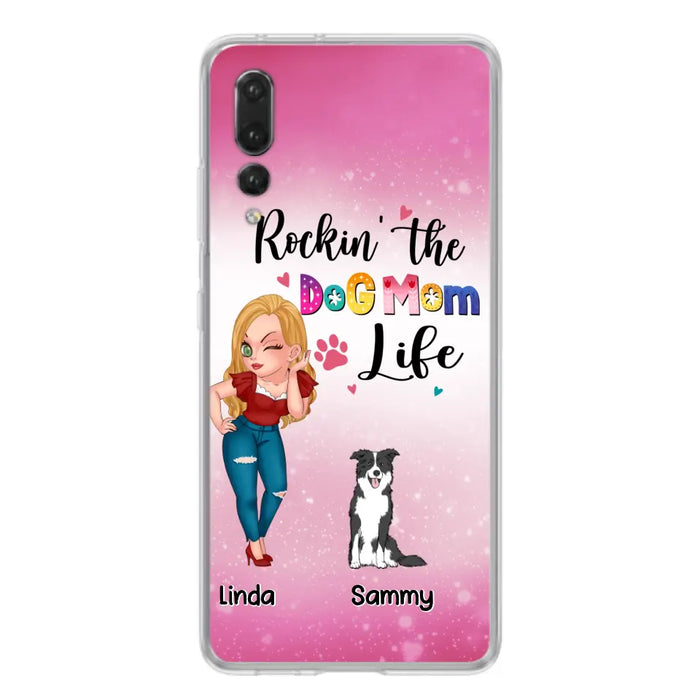 Personalized Dog Mom Phone Case - Up to 6 Dogs - Gift Idea For Dog Lover - Rockin' The The Dog Mom Life - Case for Xiaomi, Huawei & Oppo
