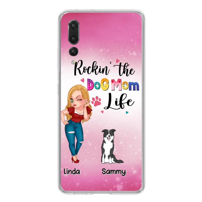 Personalized Dog Mom Phone Case - Up to 6 Dogs - Gift Idea For Dog Lover - Rockin' The The Dog Mom Life - Case for Xiaomi, Huawei & Oppo
