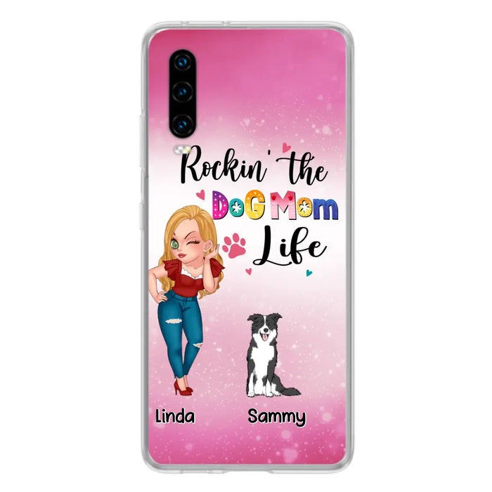 Personalized Dog Mom Phone Case - Up to 6 Dogs - Gift Idea For Dog Lover - Rockin' The The Dog Mom Life - Case for Xiaomi, Huawei & Oppo