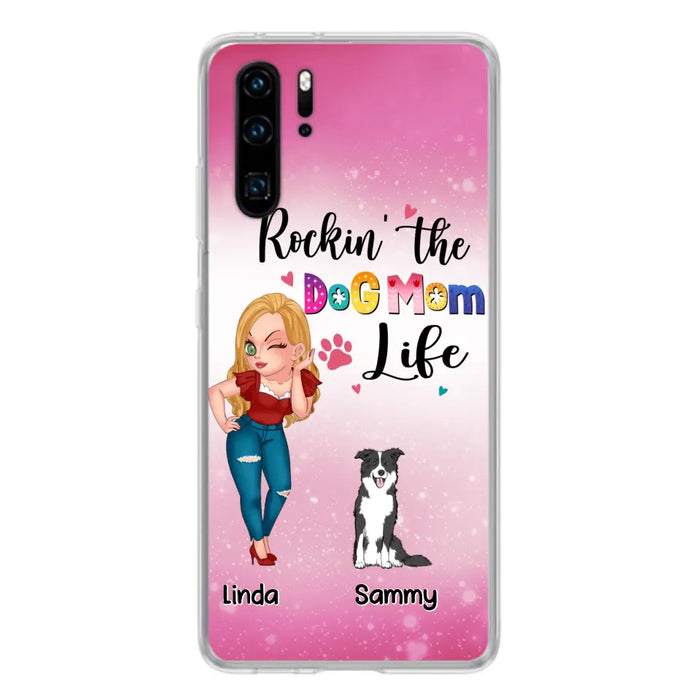 Personalized Dog Mom Phone Case - Up to 6 Dogs - Gift Idea For Dog Lover - Rockin' The The Dog Mom Life - Case for Xiaomi, Huawei & Oppo