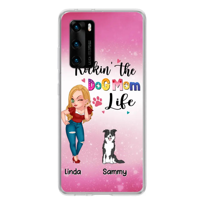 Personalized Dog Mom Phone Case - Up to 6 Dogs - Gift Idea For Dog Lover - Rockin' The The Dog Mom Life - Case for Xiaomi, Huawei & Oppo