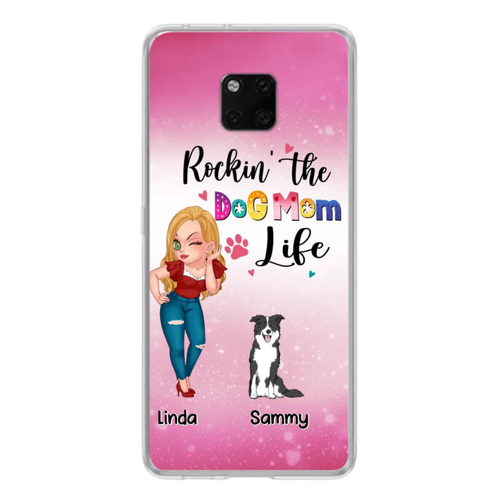 Personalized Dog Mom Phone Case - Up to 6 Dogs - Gift Idea For Dog Lover - Rockin' The The Dog Mom Life - Case for Xiaomi, Huawei & Oppo