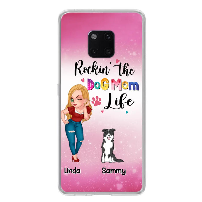Personalized Dog Mom Phone Case - Up to 6 Dogs - Gift Idea For Dog Lover - Rockin' The The Dog Mom Life - Case for Xiaomi, Huawei & Oppo