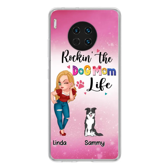Personalized Dog Mom Phone Case - Up to 6 Dogs - Gift Idea For Dog Lover - Rockin' The The Dog Mom Life - Case for Xiaomi, Huawei & Oppo