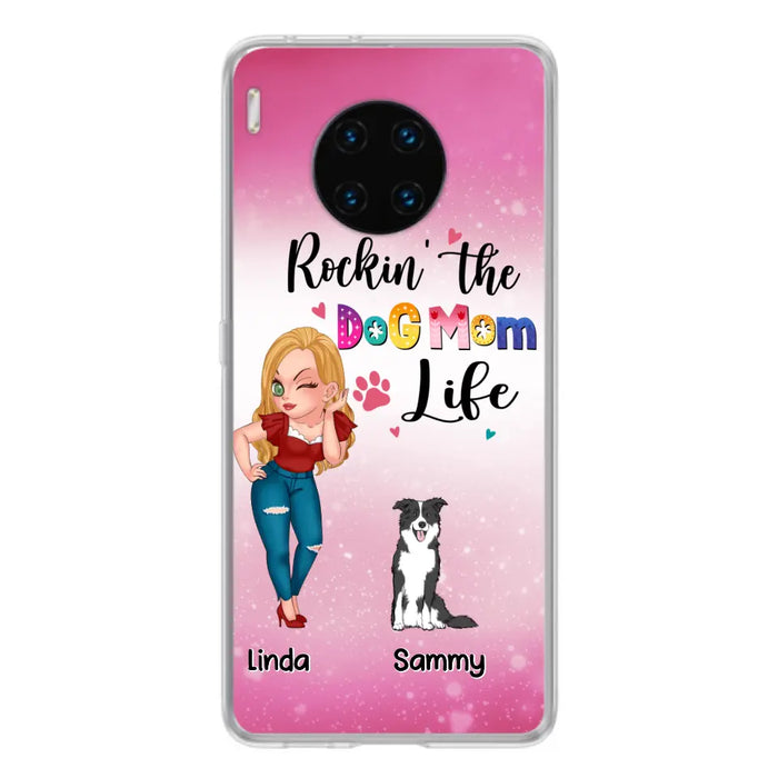 Personalized Dog Mom Phone Case - Up to 6 Dogs - Gift Idea For Dog Lover - Rockin' The The Dog Mom Life - Case for Xiaomi, Huawei & Oppo