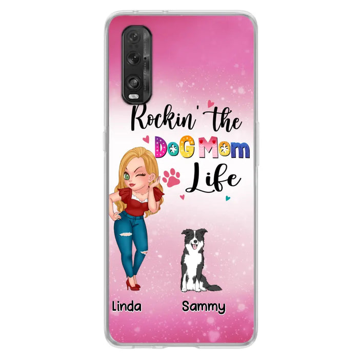 Personalized Dog Mom Phone Case - Up to 6 Dogs - Gift Idea For Dog Lover - Rockin' The The Dog Mom Life - Case for Xiaomi, Huawei & Oppo